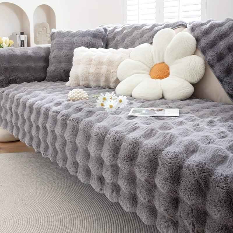 Molly Mutt Couch Cover - Soft, Cozy, and Non-Slip Plush Sofa Protector