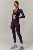 The Nova Luxe Jacket Sports Bra Leggings 3-Piece Set