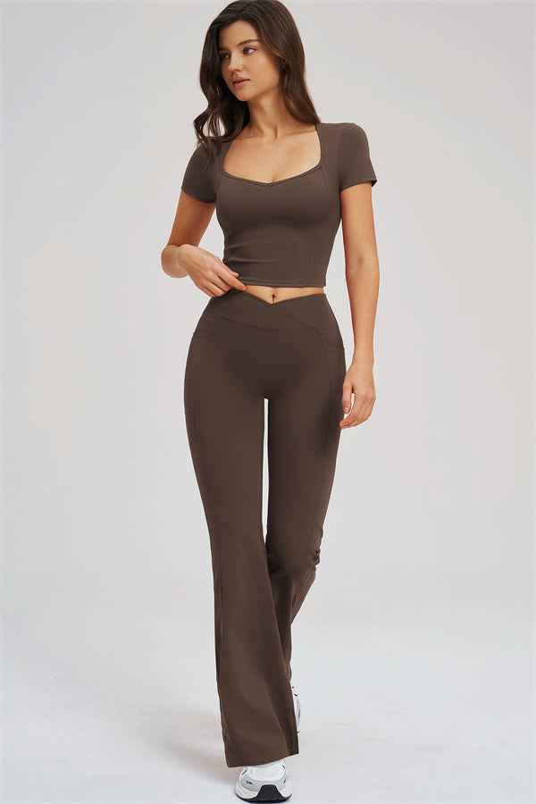 The Sizzle T-shirt Flared Leggings 2-Piece Set