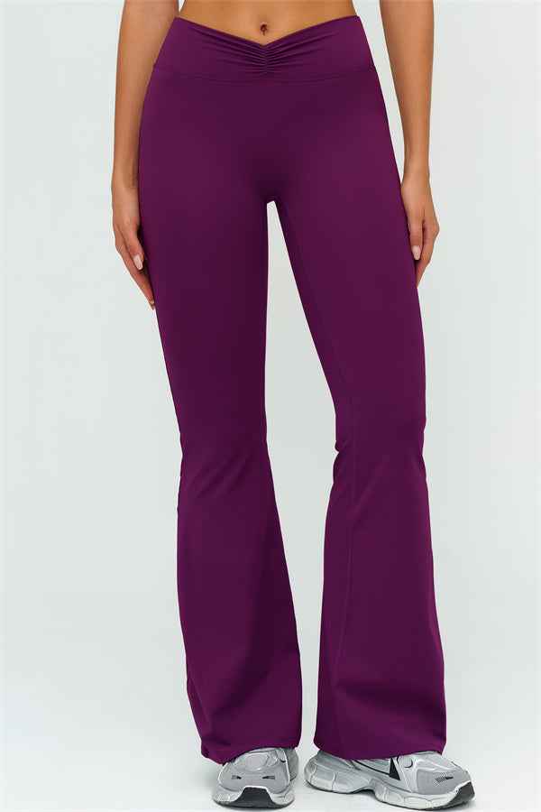 The Lushness Y-Back Sports Bra Flared Leggings 2-Piece Set