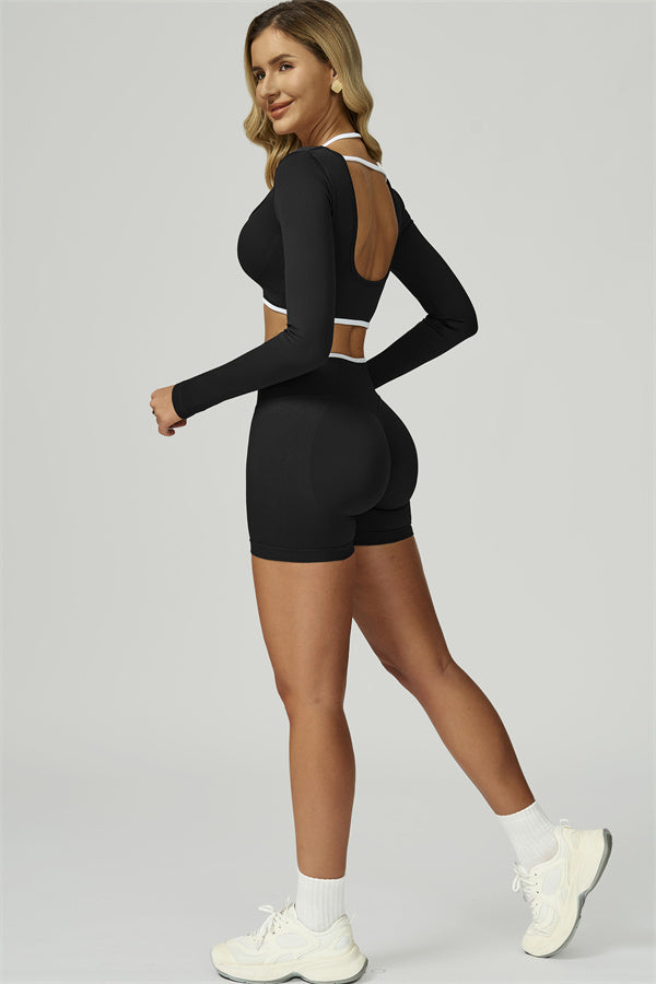 The Prime Line Long Sleeve Crop Top