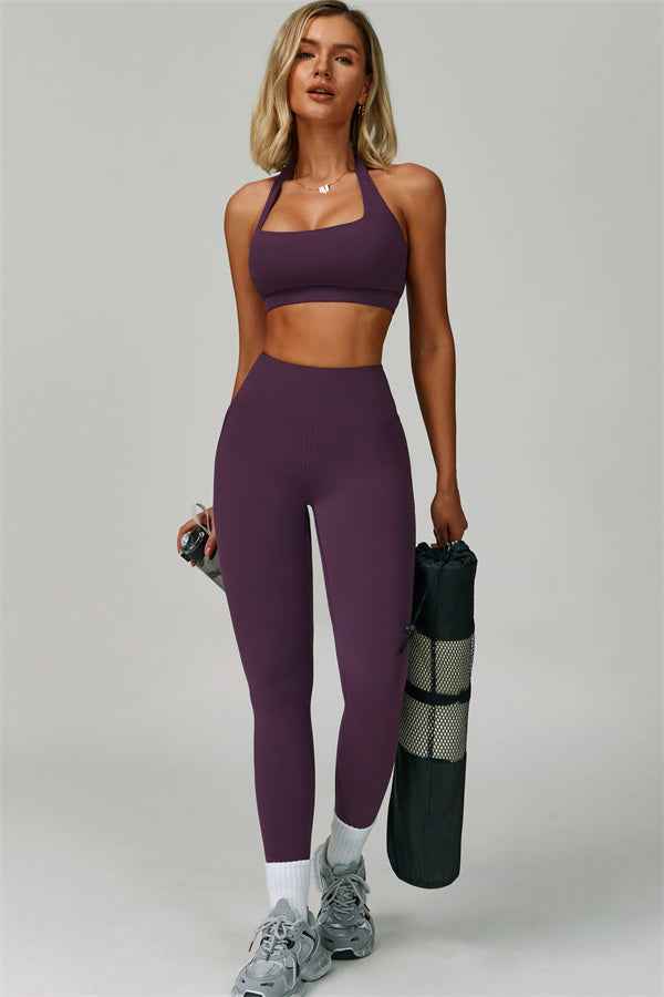 The Bold Halter Sports Bra Leggings 2-Piece Set
