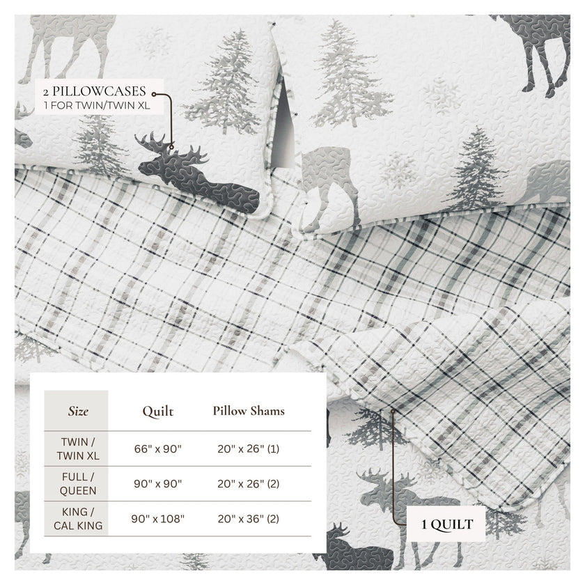 3-Piece Lodge Quilt - Wilderness Collection