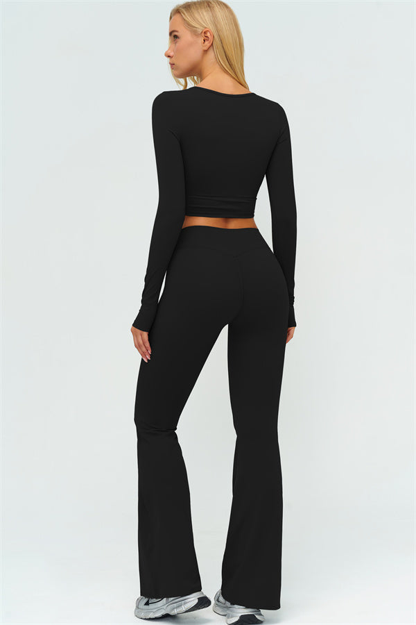 The Lushness Long Sleeve Crop top