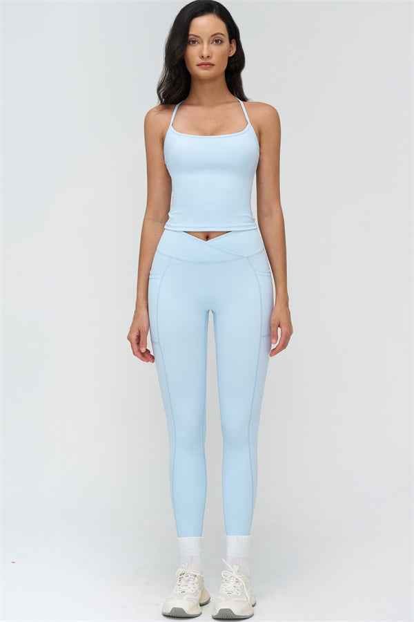 The BoldFit Crop Top Leggings 2-Piece Set