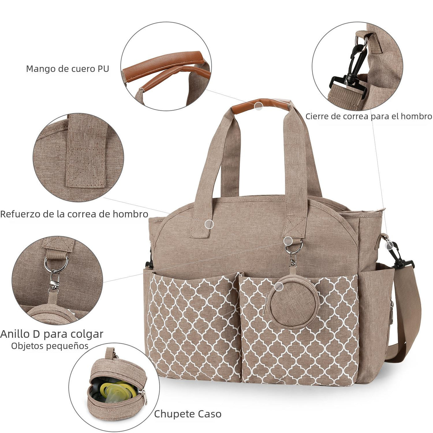 portable single shoulder mommy bag pattern. Ship international - Pikemla