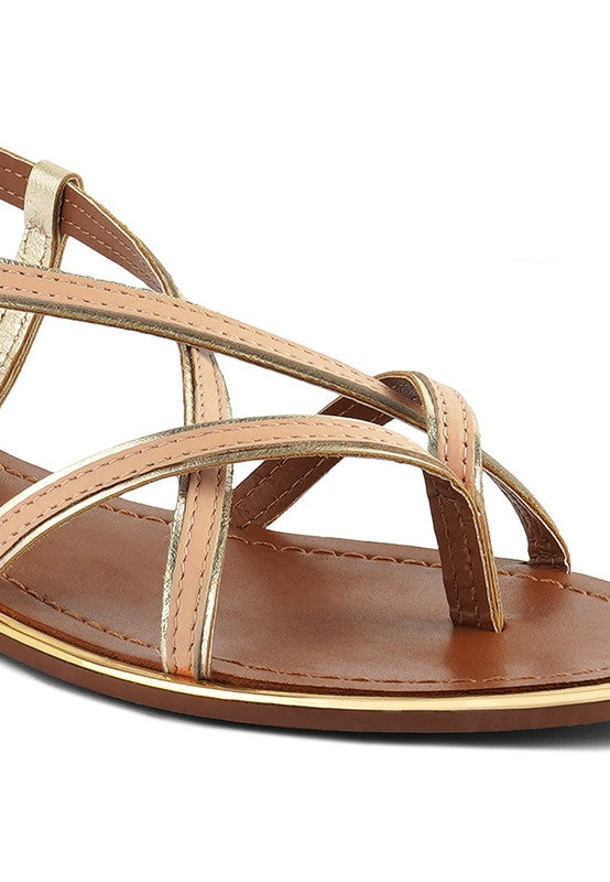 Pheboe Strappy Flat Sandals - Pikemla