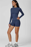 The Oasis Long Sleeve T-shirt Shorts 2-Piece Set