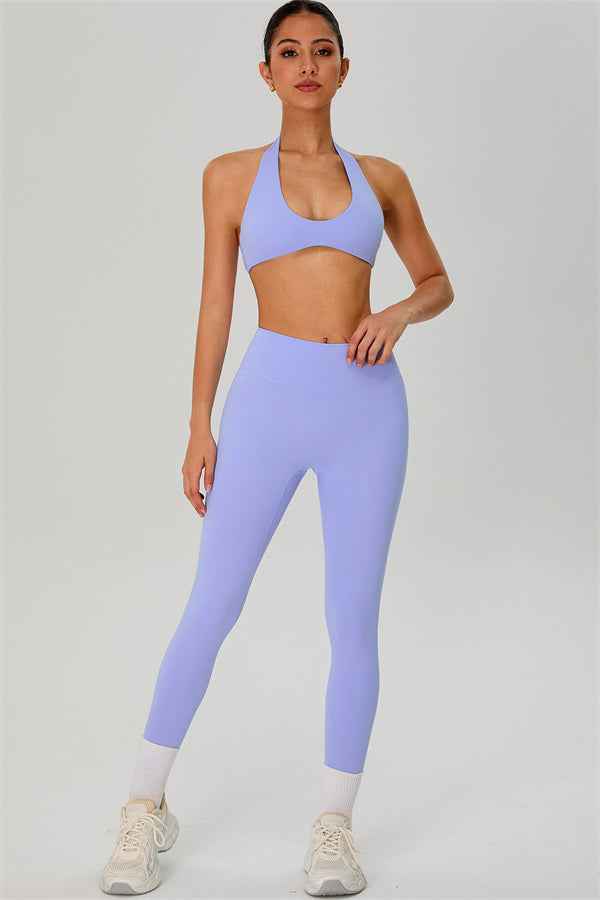 The Solid Sports Bra Leggings 2-Piece Set