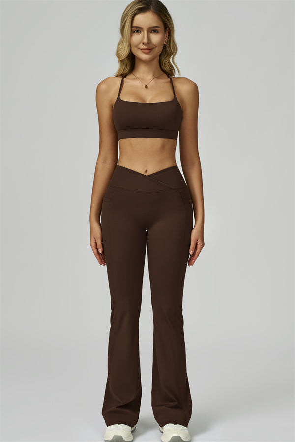The Flourish Sports Bra Flared Leggings 2-Piece Set