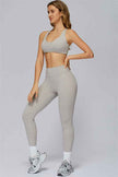 The Radiance Jacket Racerback Sports Bra Leggings 3-Piece Set