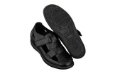 CALTO - K2661 - 3.2 Inches Taller (Black) - Casual Fisherman Sandal