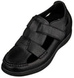 CALTO - K2661 - 3.2 Inches Taller (Black) - Casual Fisherman Sandal