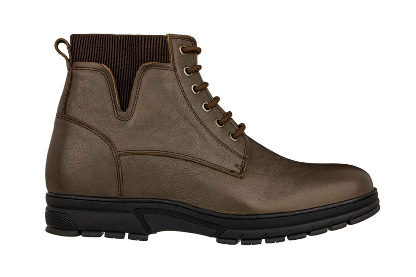 TOTO - K84016 - 2.8 Inches Taller (Chocolate Brown) - High Top Work Boots
