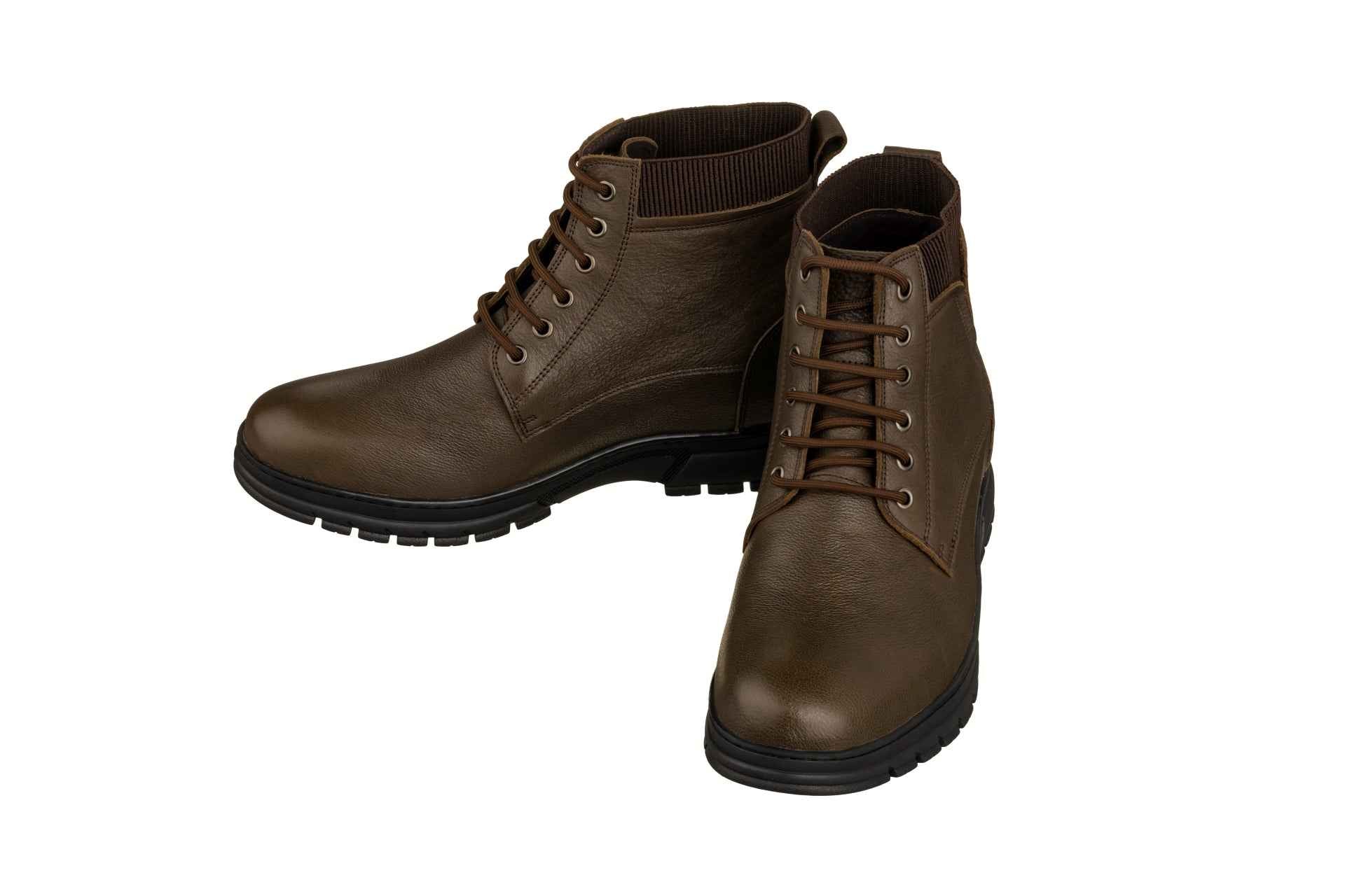 TOTO - K84016 - 2.8 Inches Taller (Chocolate Brown) - High Top Work Boots