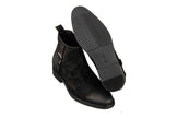 TOTO - K92081 - 3 Inches Taller (Nubuck Black) - Chelsea Ankle Boots