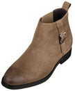 TOTO - K92083 - 3 Inches Taller (Nubuck Coffee Brown) - Chelsea Ankle Boots