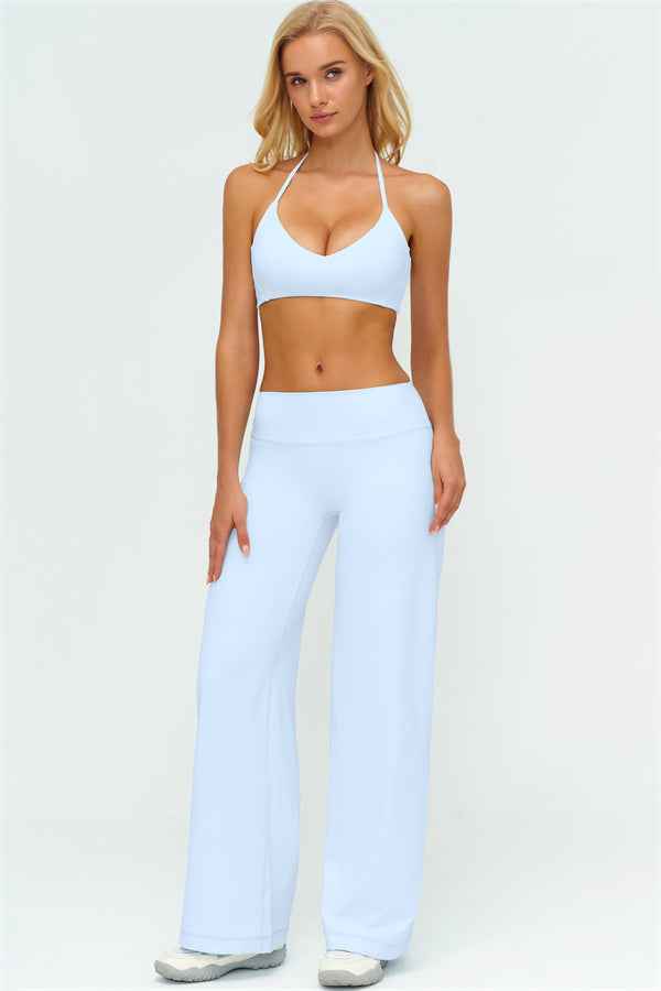 The Twirl Zip Jacket Sports Bra New Straight Leg Pants 3-Piece Set