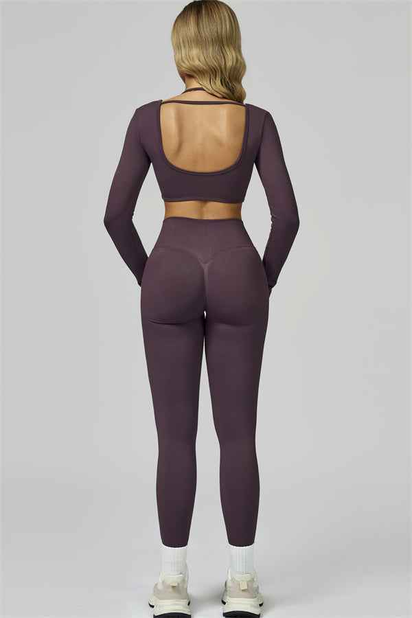 The Prime Long Sleeve Crop Top Leggings 2-Piece Set