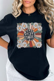 Here Comes The Sun Daisy Comfort Color Graphic Tee - Pikemla