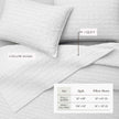 100% Cotton Honeycomb Waffle Garment Washed Quilt Set - Genevieve Collection
