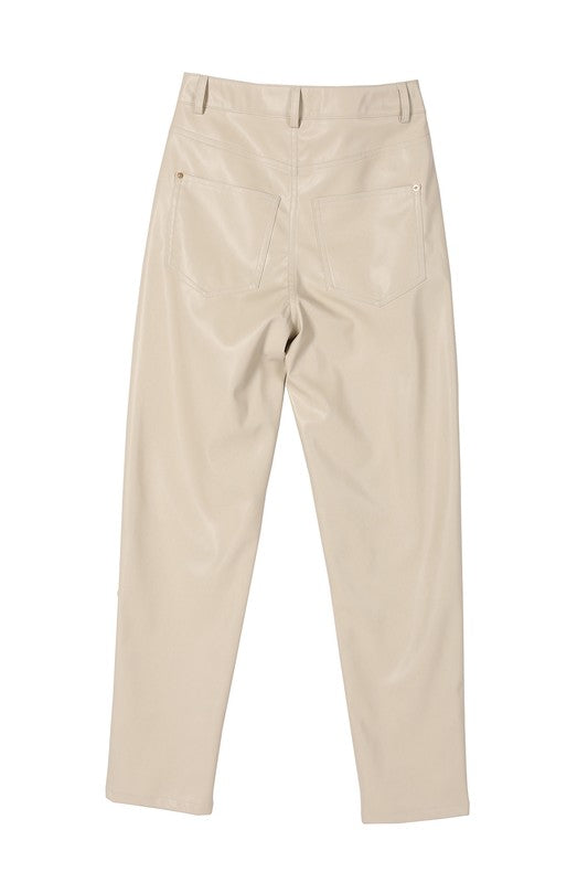 Vegan leather pants - Pikemla