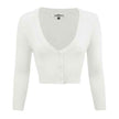 Women's Cropped Bolero 3/4 Sleeve Cardigan