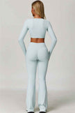 The Lavish Long Sleeve Cut-out Crop Top
