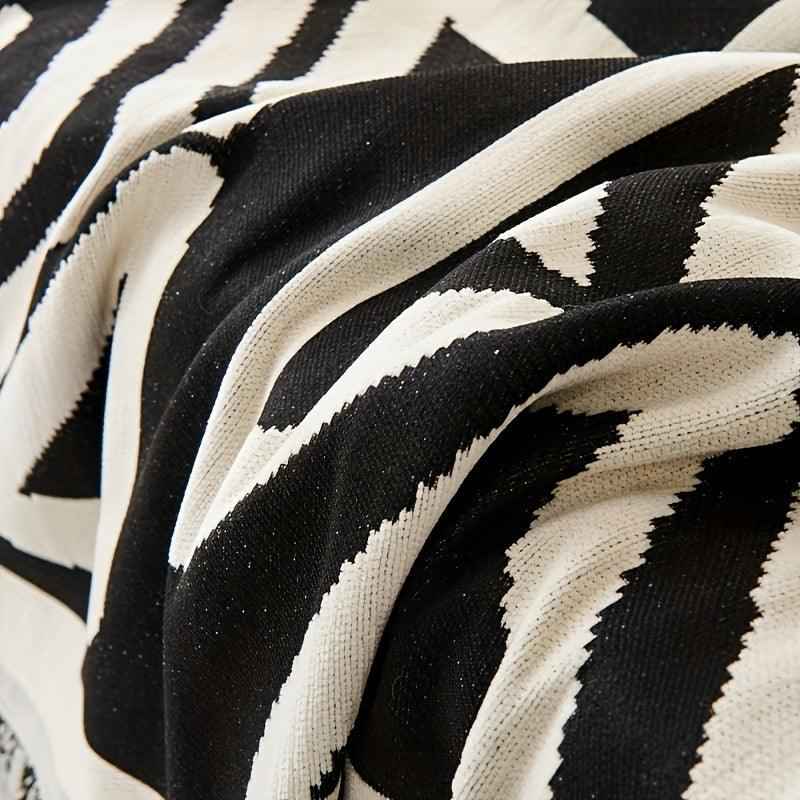 Bohemian-Style Chenille Fabric Extra Long Couch Cover Anti dog scratch