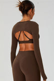 The Ember Sports Bra Crop Top Flared Leggings 3-Piece Set