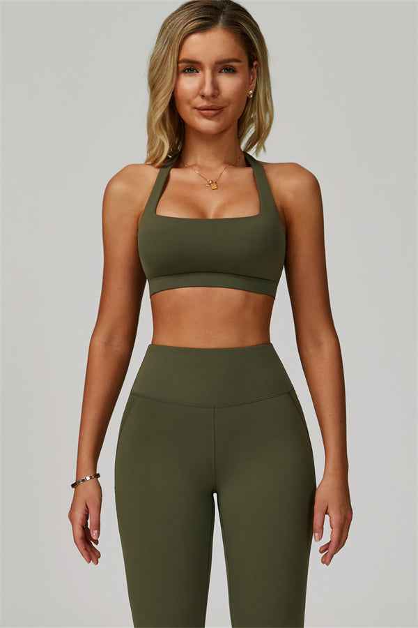 The Bold Halter Sports Bra Leggings 2-Piece Set