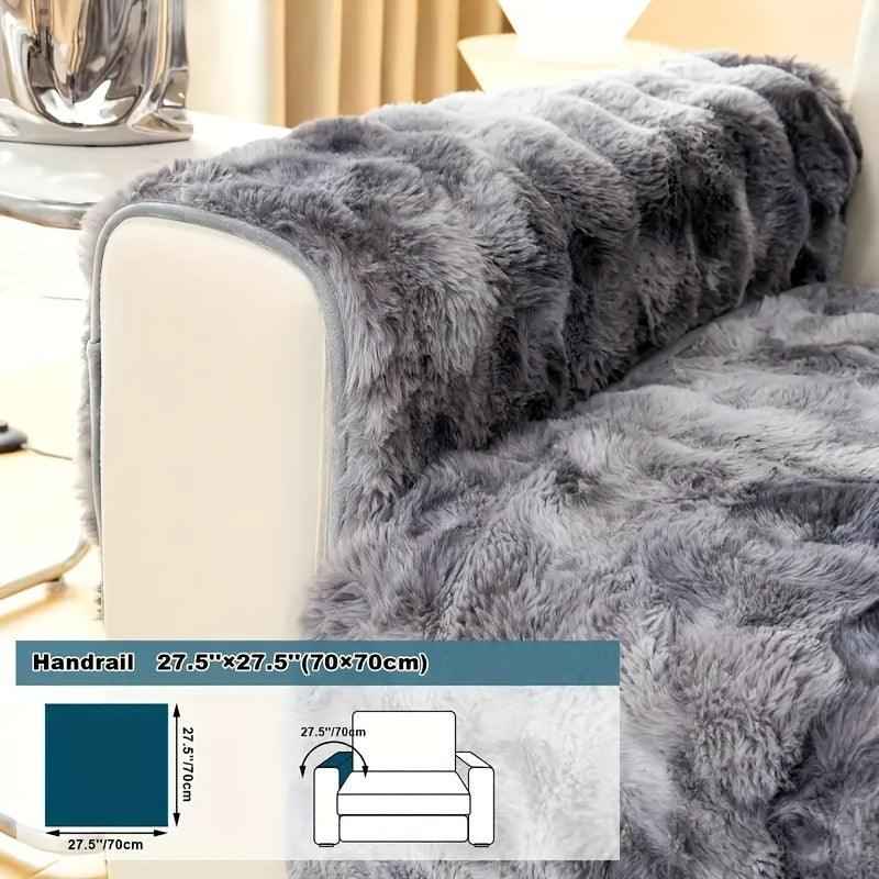 Luxurious Gradient Velvet Sofa Cover