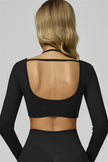 The Prime Long Sleeve Crop Top Shorts 2-Piece Set