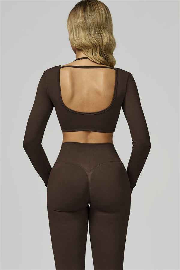 The Prime Long Sleeve Crop Top Leggings 2-Piece Set