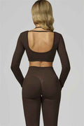 The Prime Long Sleeve Crop Top Leggings 2-Piece Set