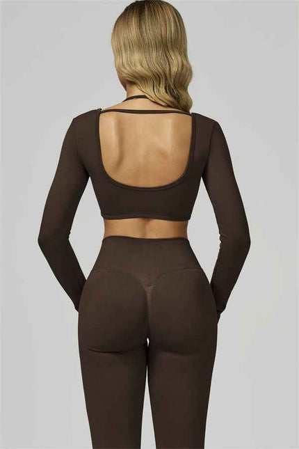 The Prime Long Sleeve Crop Top Leggings 2-Piece Set