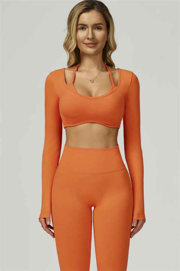 The Prime Long Sleeve Crop Top Leggings 2-Piece Set