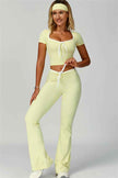 The Skyline Flared Tie Leggings