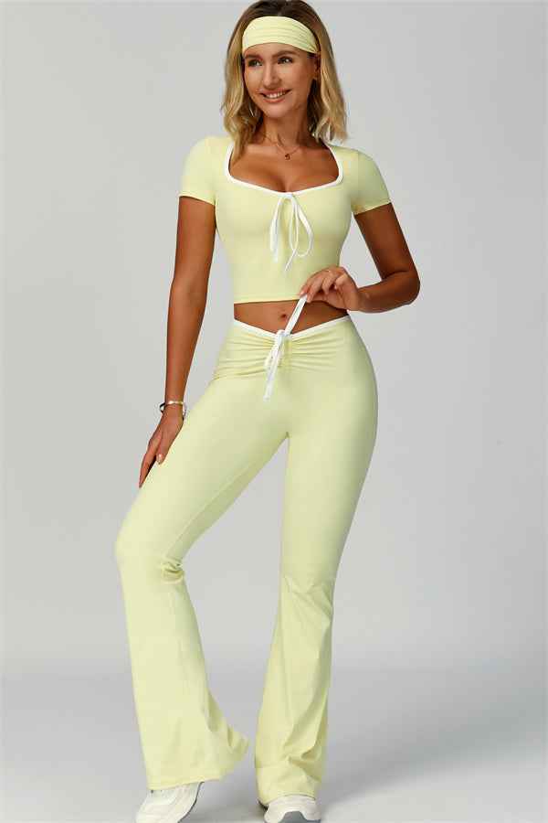 The Skyline Flared Tie Leggings