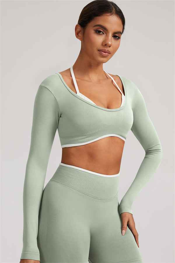 The Elevate New Long Sleeve Crop top