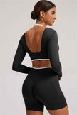 The Elevate New Long Sleeve Crop top