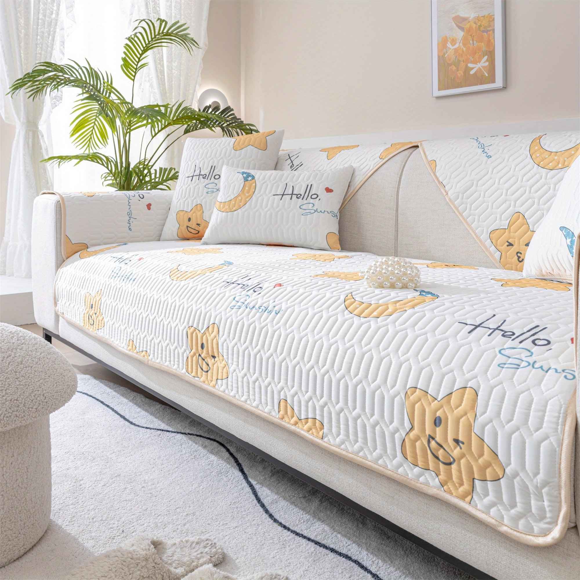 Cooling Ice Silk Dog Proof Couch Cover - Protect Your Sofa in Style