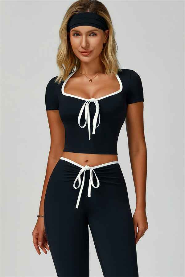 The Skyline Flared Tie Leggings