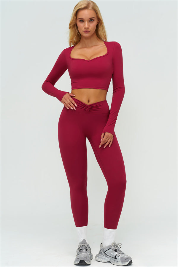 The Lushness Long Sleeve Crop top