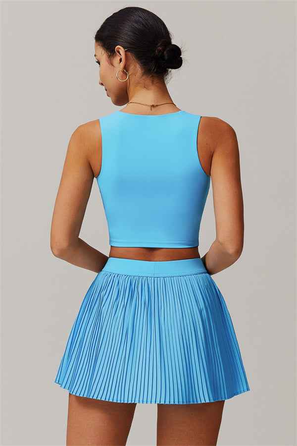 The Balance Crop Top Tennis Skirt 2-Piece Set