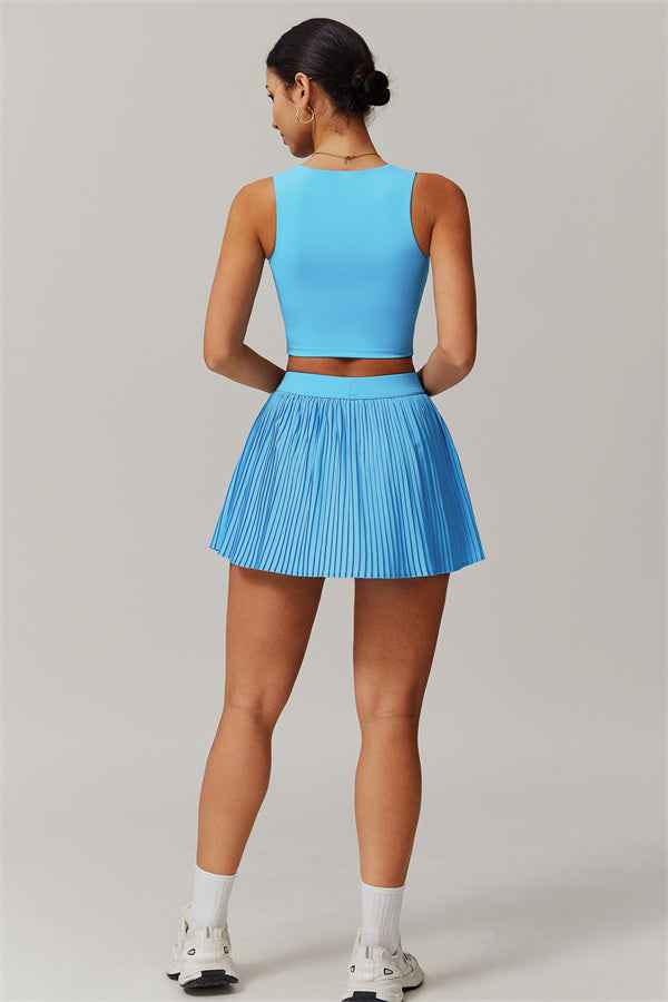 The Balance Crop Top Tennis Skirt 2-Piece Set