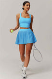 The Balance Crop Top Tennis Skirt 2-Piece Set