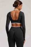 The Elevate New Long Sleeve Crop top Leggings 2-Piece Set
