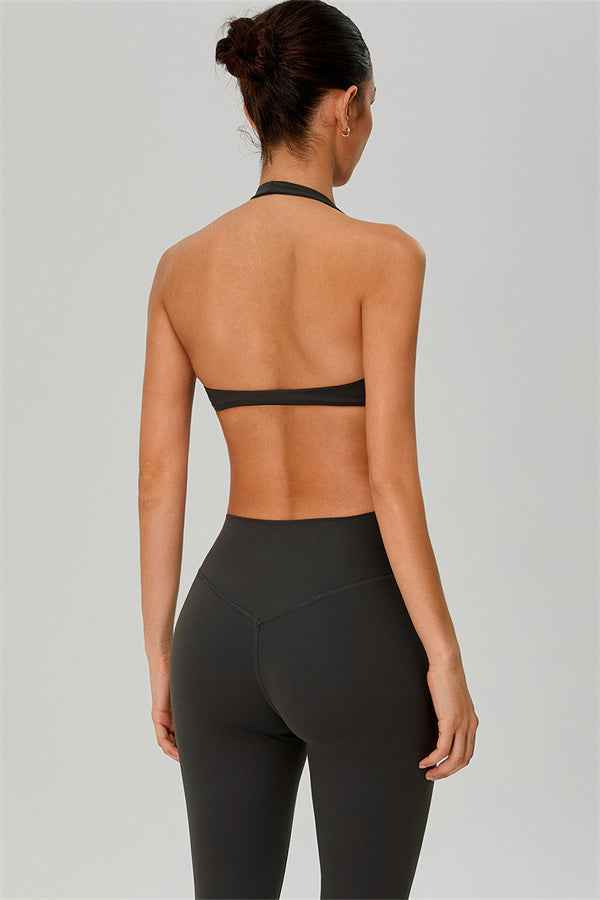 The Solid Sports Bra Leggings 2-Piece Set