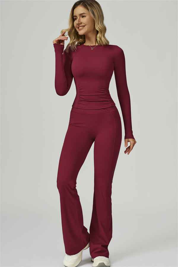 The FlexFit Active Top Flared Leggings 2-Piece Set
